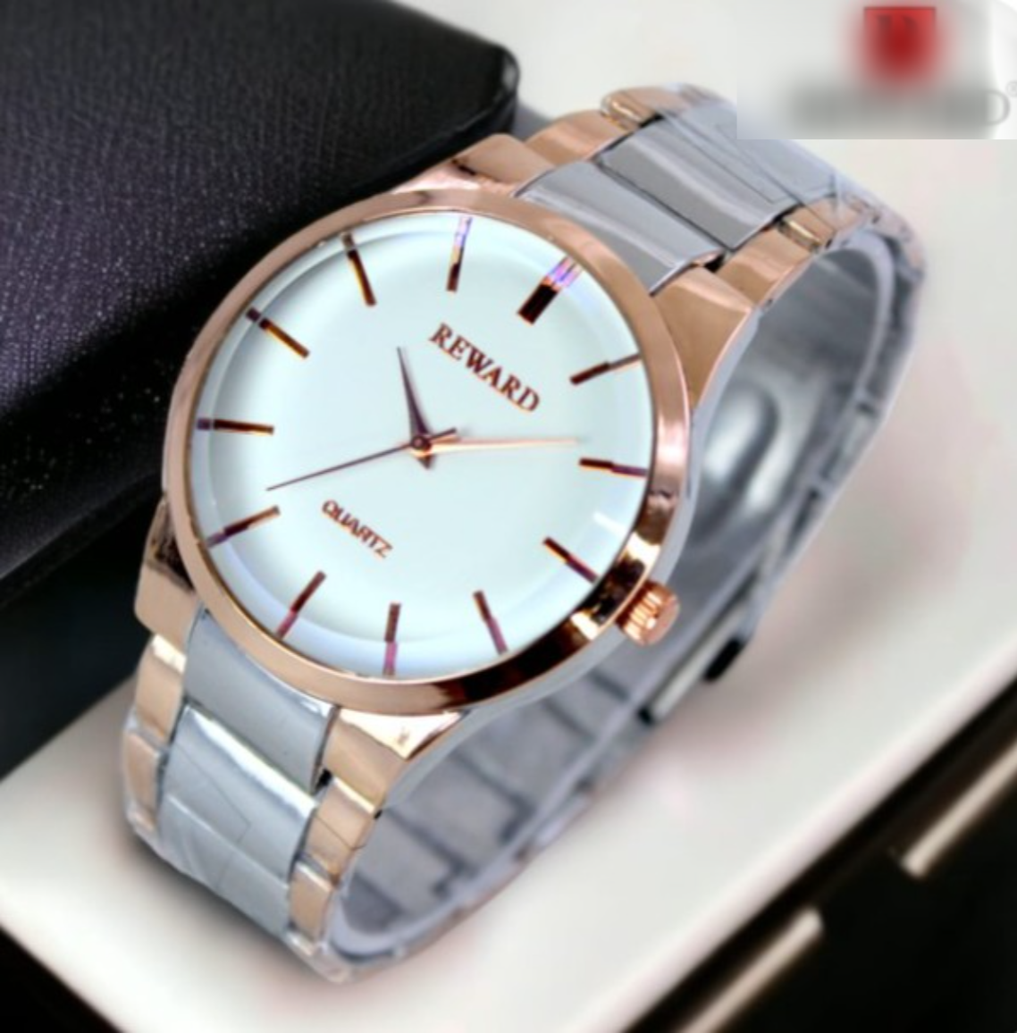 Men’s Luxury Quartz Watch – Elegant Rose Gold & Silver Strap | Style Hub